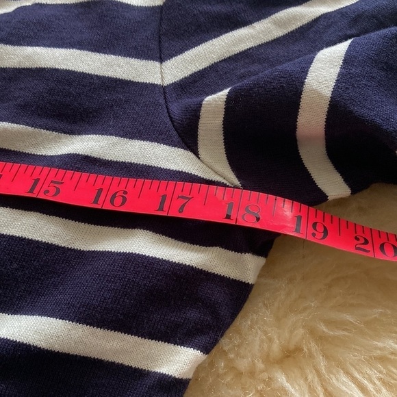 Talbots navy/white cotton Moto jacket size Medium - Picture 5 of 9